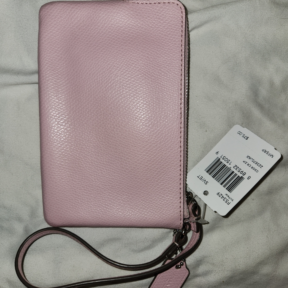 Coach Pink Wristlet Clutch